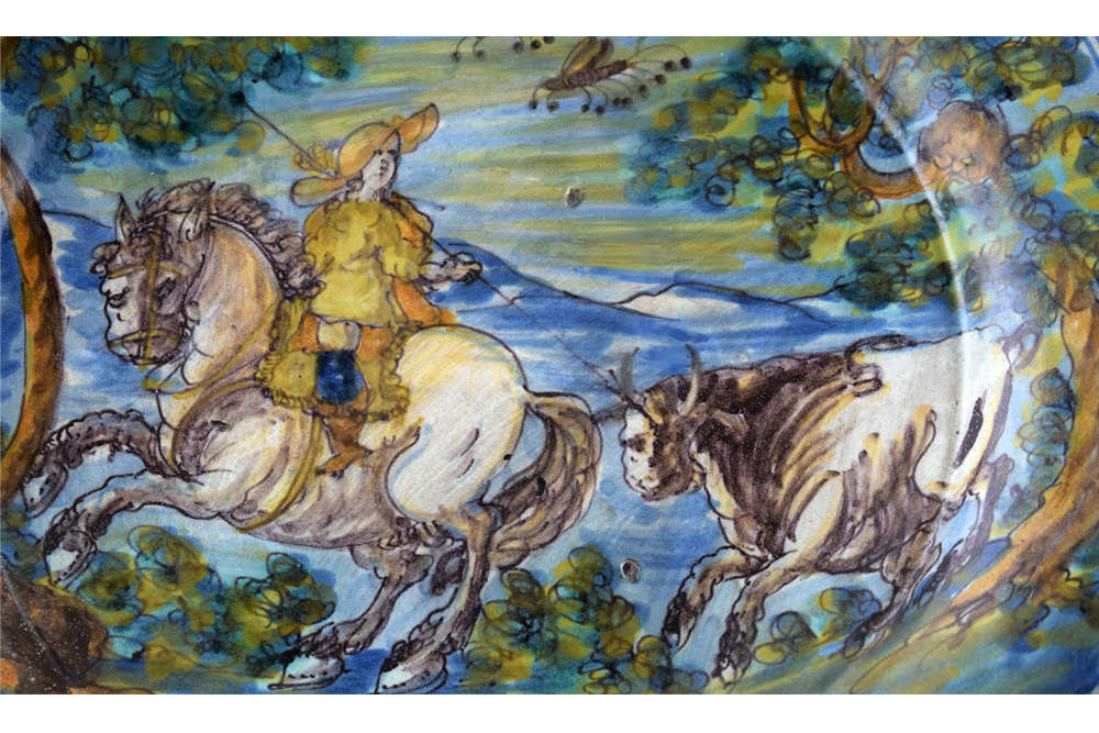 Plato Talavera picador detalle