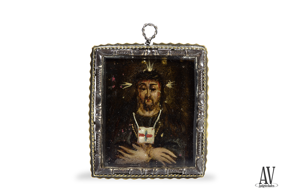 Relicario "Cristo de Medinaceli" "Virgen de la Paloma"
