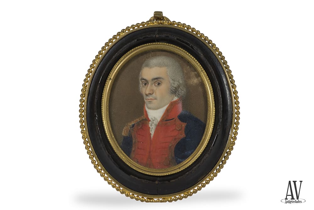 Miniatura retrato militar