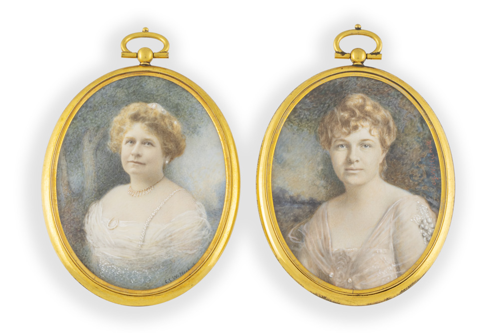 Pareja de Miniaturas "Carl Siegfried Wiltschek"