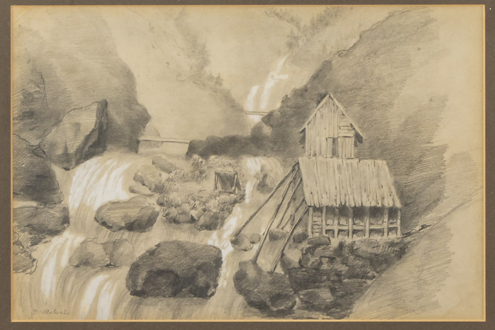 "Paisaje" Dibujo  David Roberts