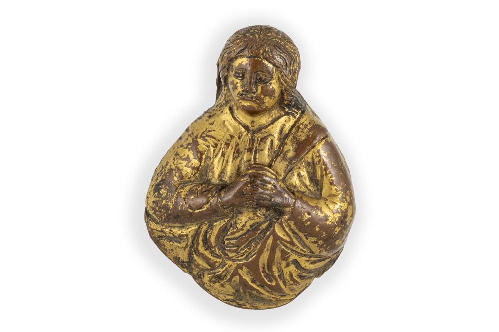 Virgen de cobre dorado