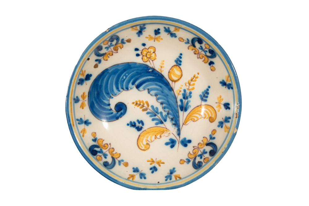 Plato Talavera Serie Hoja-Puma
